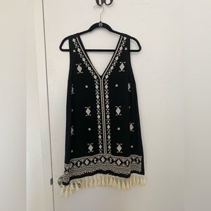 Lulus Black and White Printed Dress